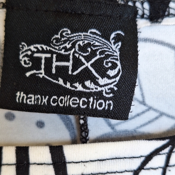 VTG Thanx Collection CoverUp SzL Wht/Blk Dolman Sleeve No Belt - Picture 2 of 9